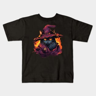 wizard cat Kids T-Shirt